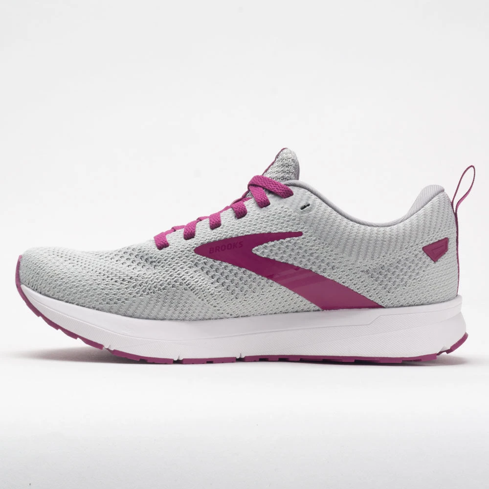 Brooks Revel 5 Women's Gray/White/Baton Rouge 2 Brooks Revel 5 Women's Gray/White/Baton Rouge - Image 2