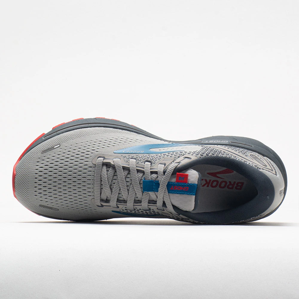 Brooks Ghost 14 Men's Gray/Blue/Red 3 Brooks Ghost 14 Men's Gray/Blue/Red - Image 3