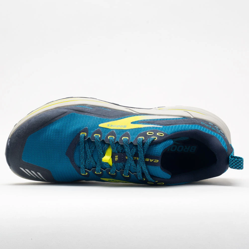 Brooks Cascadia 16 Men's Mykonos Blue/Peacoat/Lime 3 Brooks Cascadia 16 Men's Mykonos Blue/Peacoat/Lime - Image 3