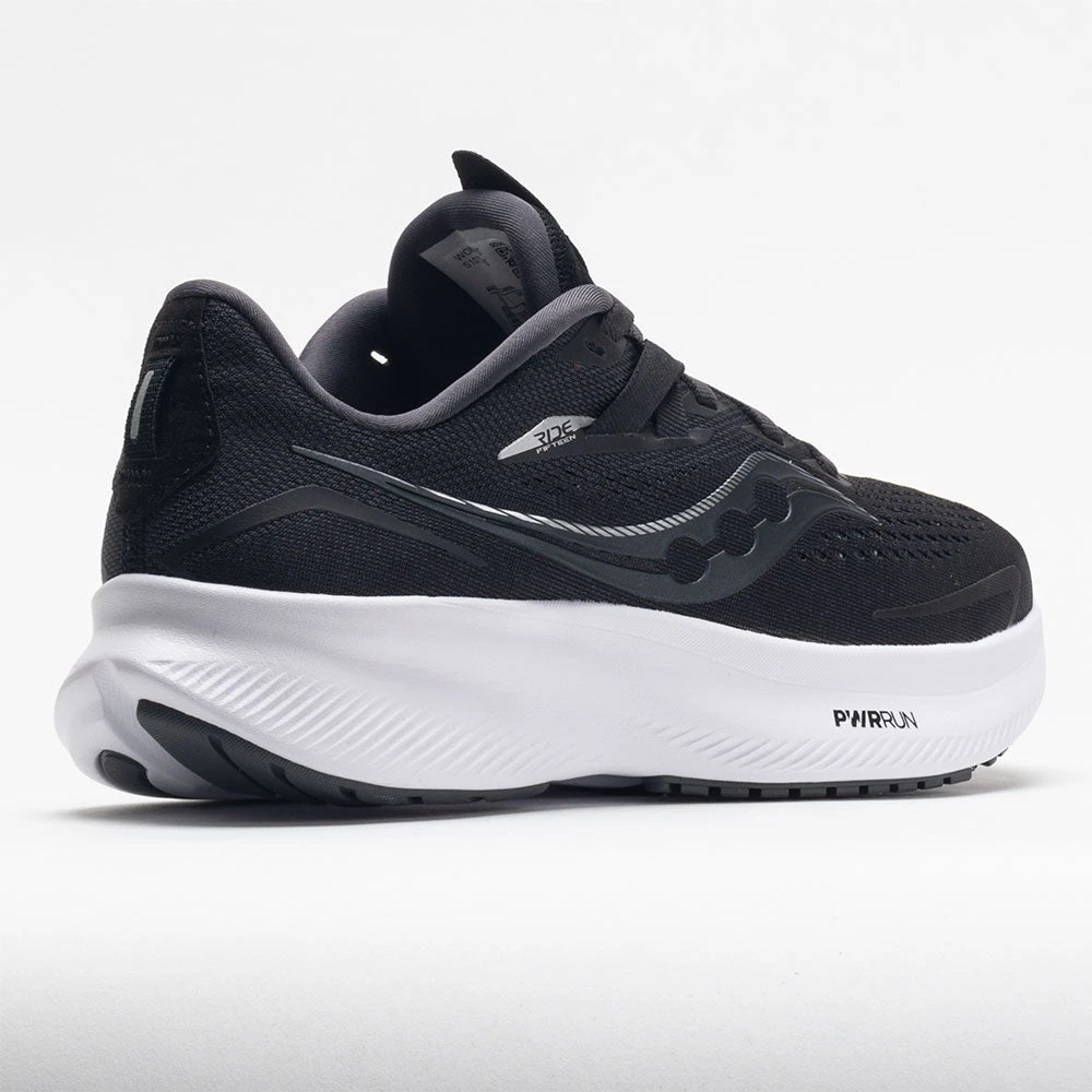 Saucony Ride 15 Men's Black/White 6 Saucony Ride 15 Men's Black/White - Image 6