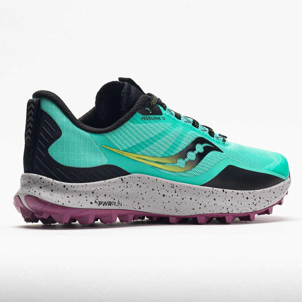 Saucony Peregrine 12 Women's Cool Mint/Acid 6 Saucony Peregrine 12 Women's Cool Mint/Acid - Image 6