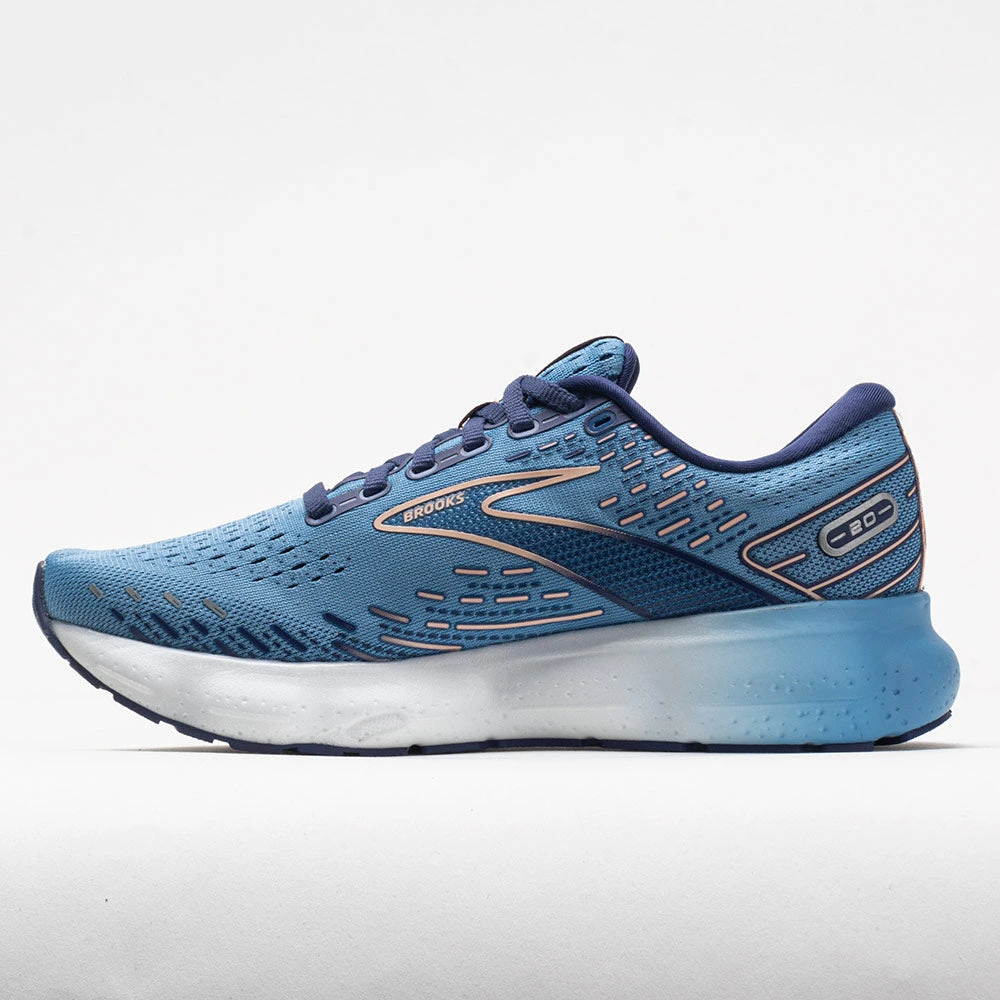 Brooks Glycerin 20 Women's Blissful Blue/Peach/White 2 Brooks Glycerin 20 Women's Blissful Blue/Peach/White - Image 2