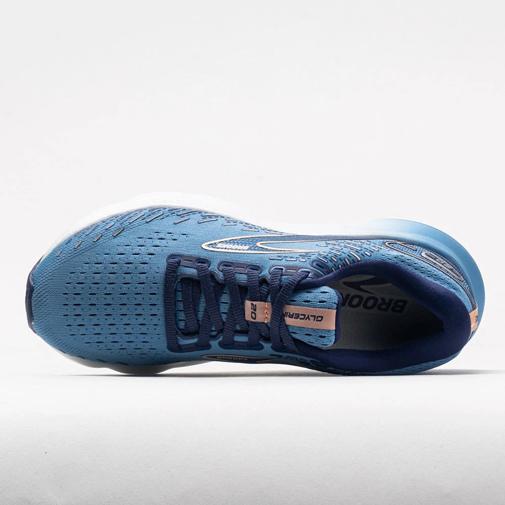 Brooks Glycerin 20 Women's Blissful Blue/Peach/White 3 Brooks Glycerin 20 Women's Blissful Blue/Peach/White - Image 3