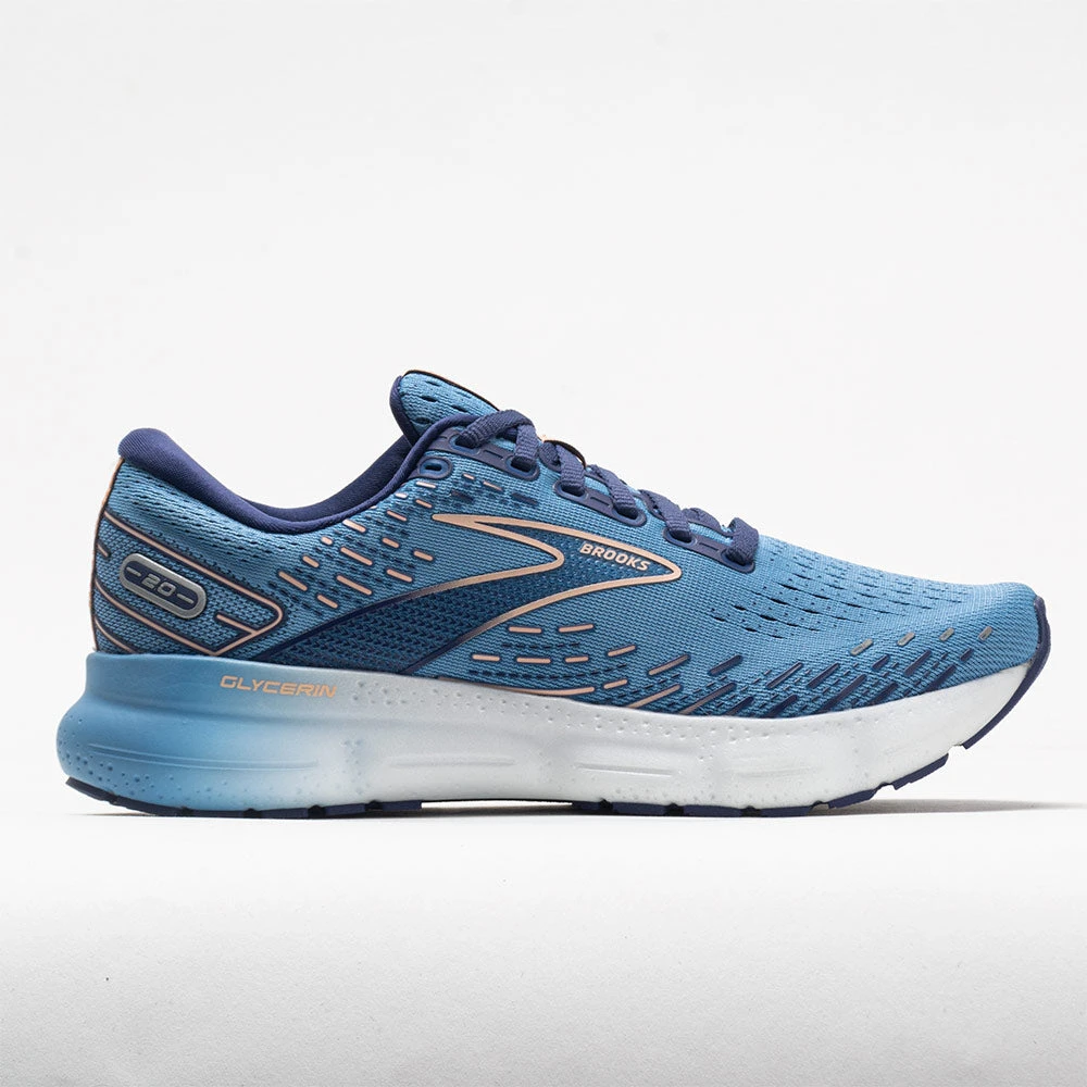 Brooks Glycerin 20 Women's Blissful Blue/Peach/White 1 Brooks Glycerin 20 Women's Blissful Blue/Peach/White