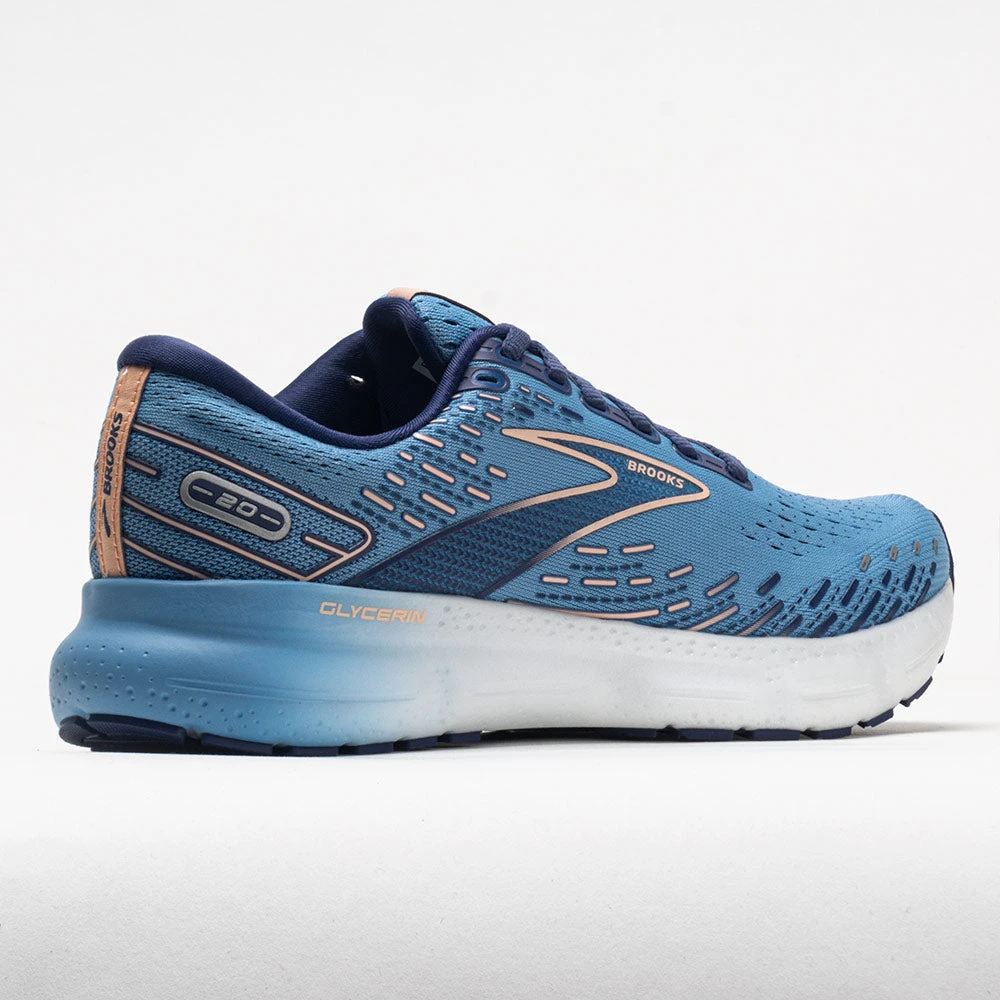 Brooks Glycerin 20 Women's Blissful Blue/Peach/White 6 Brooks Glycerin 20 Women's Blissful Blue/Peach/White - Image 6