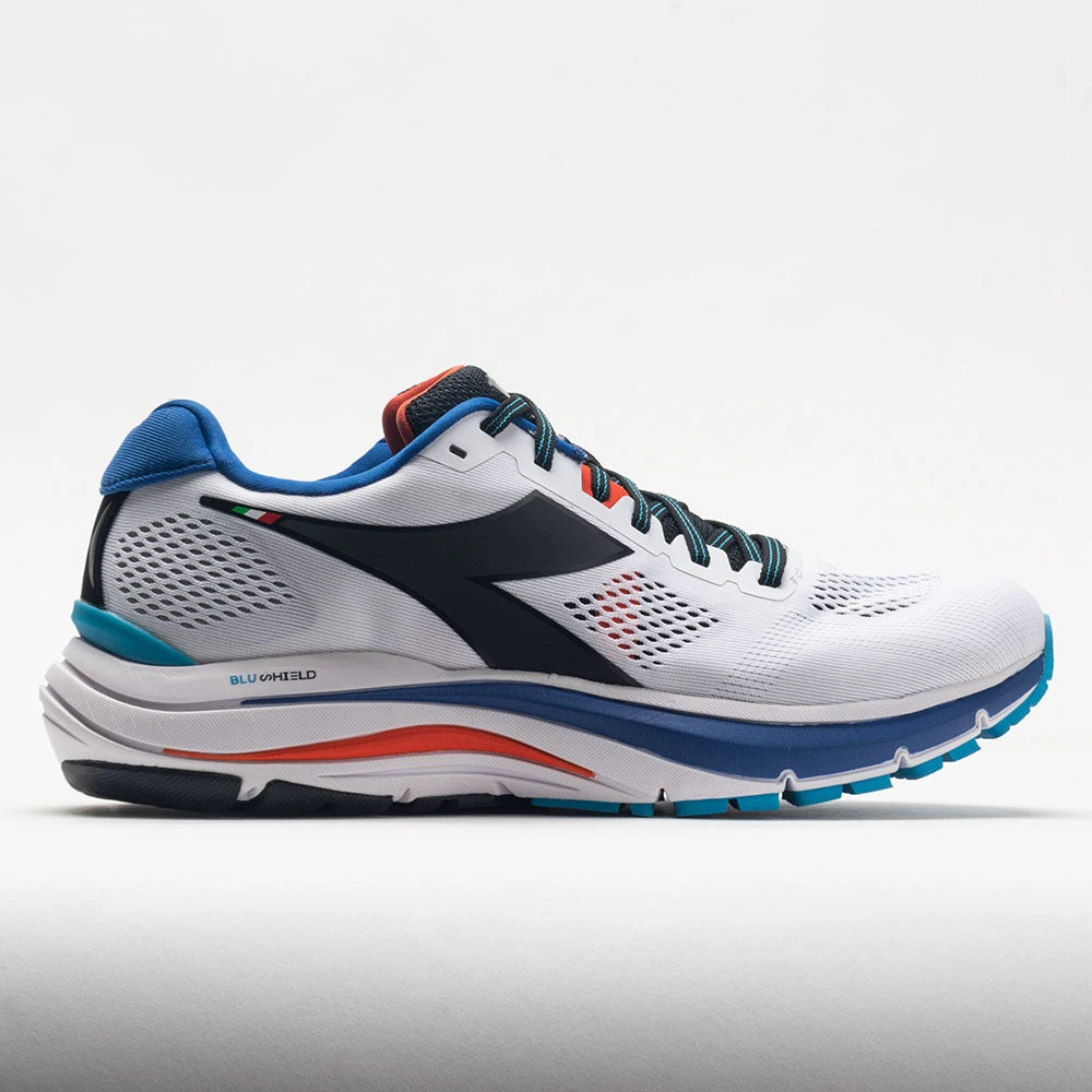 Diadora Mythos Blushield Vortice 7 Men's White/Black/Turkish Sea 1 Diadora Mythos Blushield Vortice 7 Men's White/Black/Turkish Sea