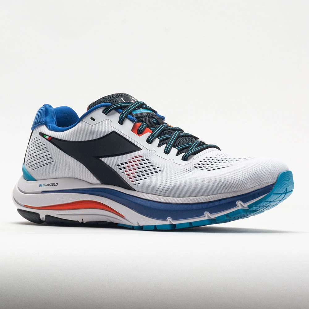 Diadora Mythos Blushield Vortice 7 Men's White/Black/Turkish Sea 5 Diadora Mythos Blushield Vortice 7 Men's White/Black/Turkish Sea - Image 5