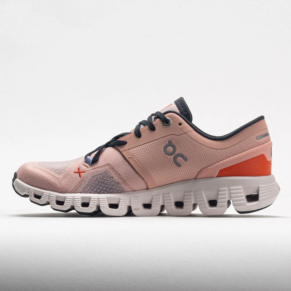 On Running On Cloud X 3 Women's Rose/Sand 2 On Running On Cloud X 3 Women's Rose/Sand - Image 2
