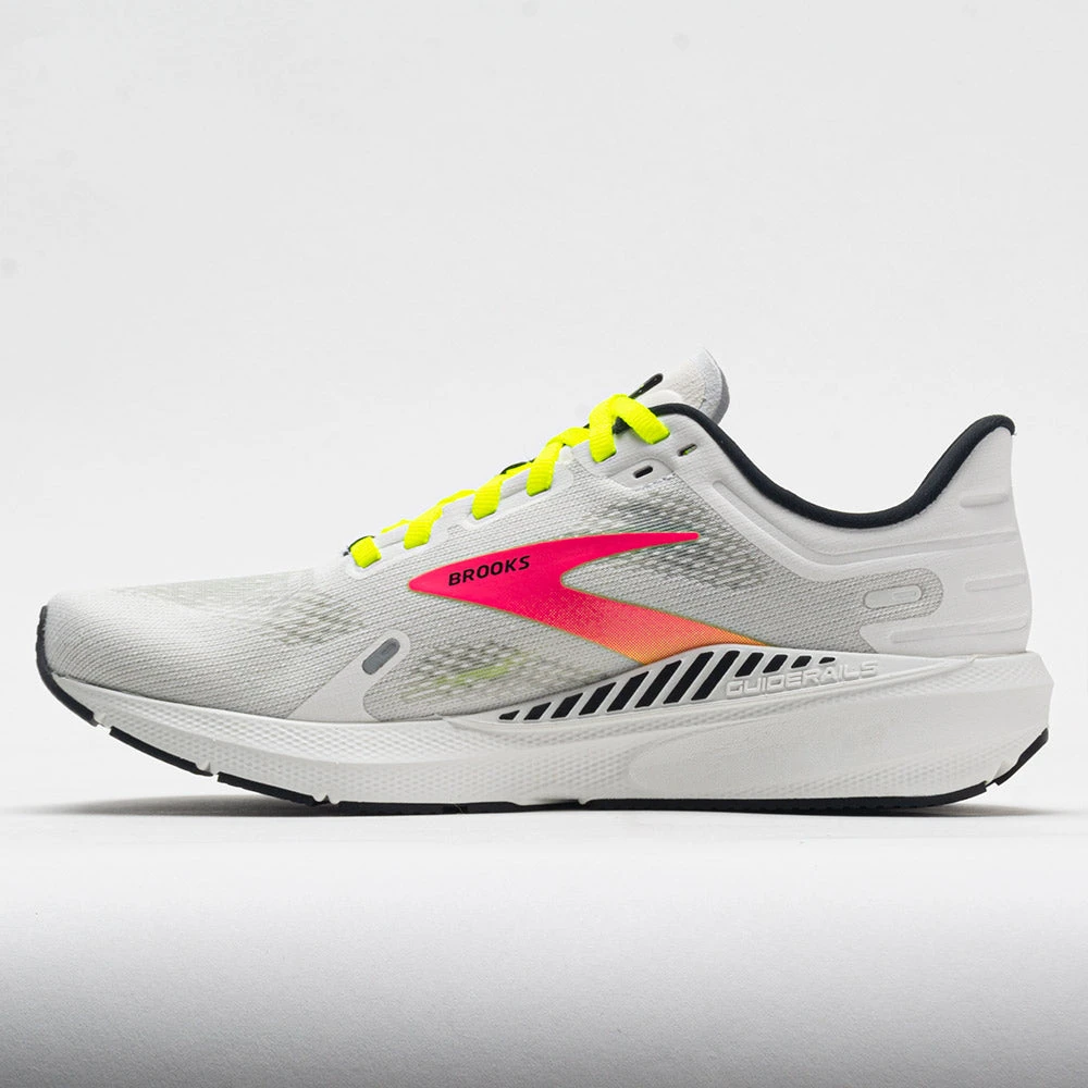 Brooks Launch GTS 9 Men's White/Pink/Nightlife 2 Brooks Launch GTS 9 Men's White/Pink/Nightlife - Image 2
