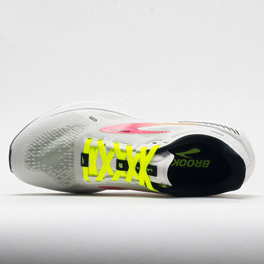 Brooks Launch GTS 9 Men's White/Pink/Nightlife 3 Brooks Launch GTS 9 Men's White/Pink/Nightlife - Image 3