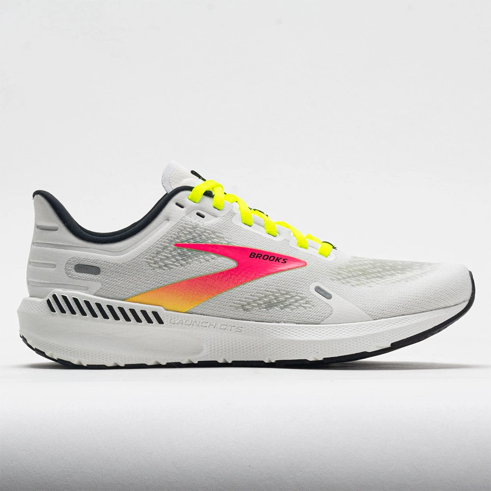 Brooks Launch GTS 9 Men's White/Pink/Nightlife 1 Brooks Launch GTS 9 Men's White/Pink/Nightlife