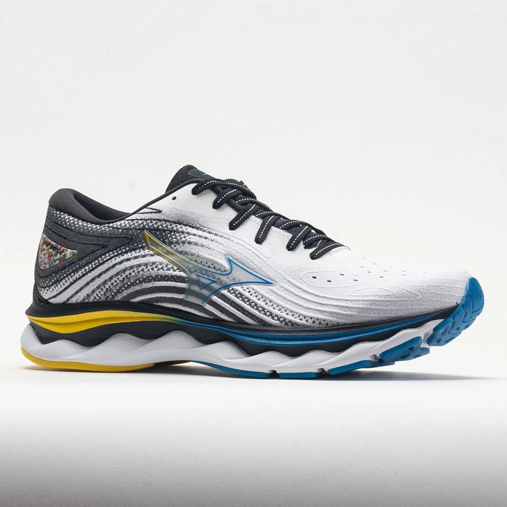 Mizuno Wave Sky 6 Men's White/Cyber Yellow 5 Mizuno Wave Sky 6 Men's White/Cyber Yellow - Image 5