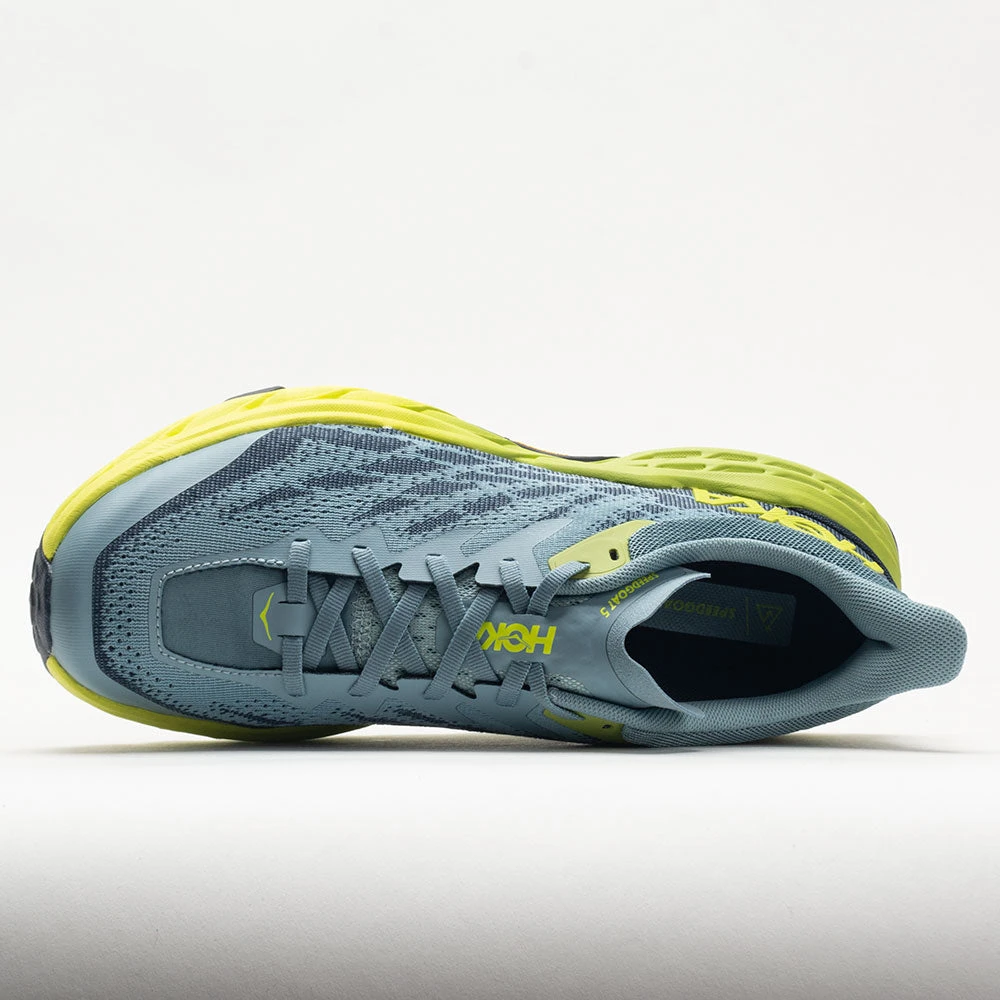 HOKA Speedgoat 5 Men's Stone Blue/Dark Citron 3 HOKA Speedgoat 5 Men's Stone Blue/Dark Citron - Image 3