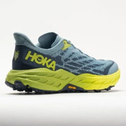 HOKA Speedgoat 5 Men's Stone Blue/Dark Citron 11 HOKA Speedgoat 5 Men's Stone Blue/Dark Citron -Brooks Shoes Shop 049271 6