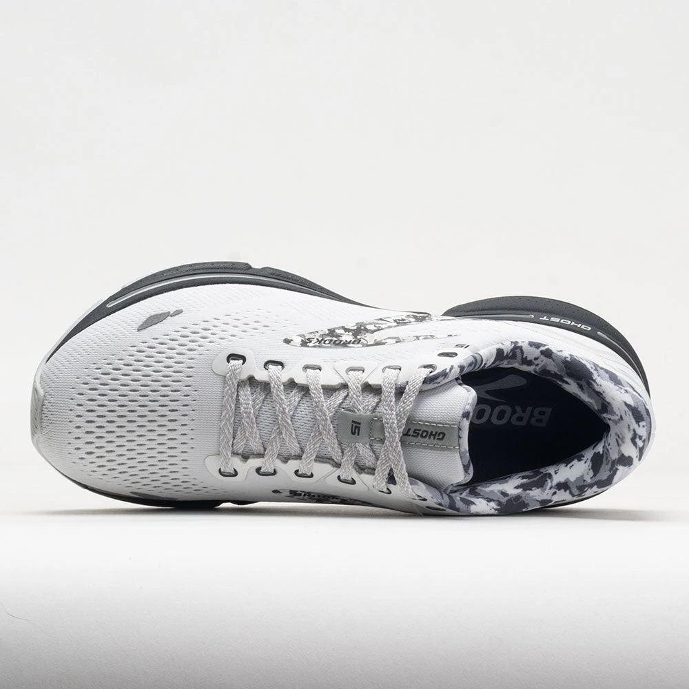 Brooks Ghost 15 Men's White/Ebony/Oyster 3 Brooks Ghost 15 Men's White/Ebony/Oyster - Image 3