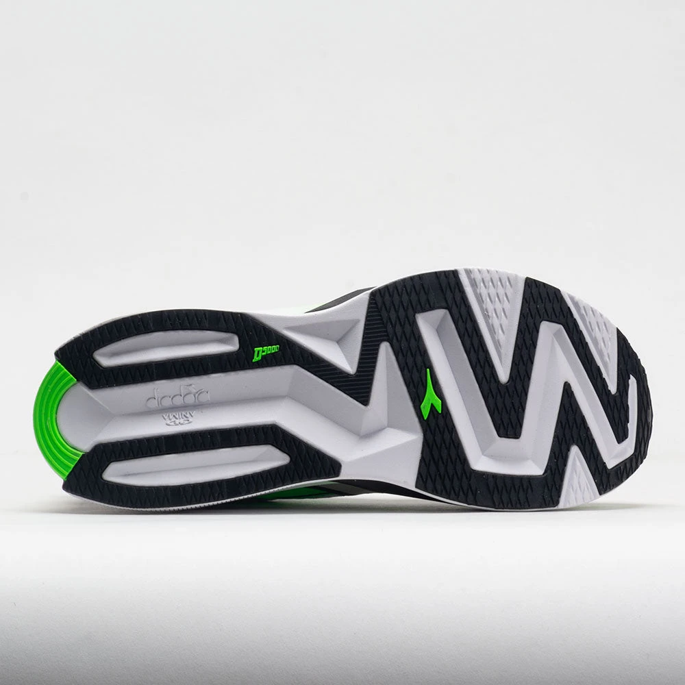 Diadora Atomo V7000 Men's White/Green Fluo/Black 4 Diadora Atomo V7000 Men's White/Green Fluo/Black - Image 4