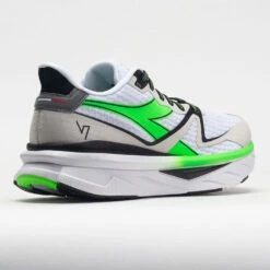 Diadora Atomo V7000 Men's White/Green Fluo/Black 11 Diadora Atomo V7000 Men's White/Green Fluo/Black -Brooks Shoes Shop 049499 6