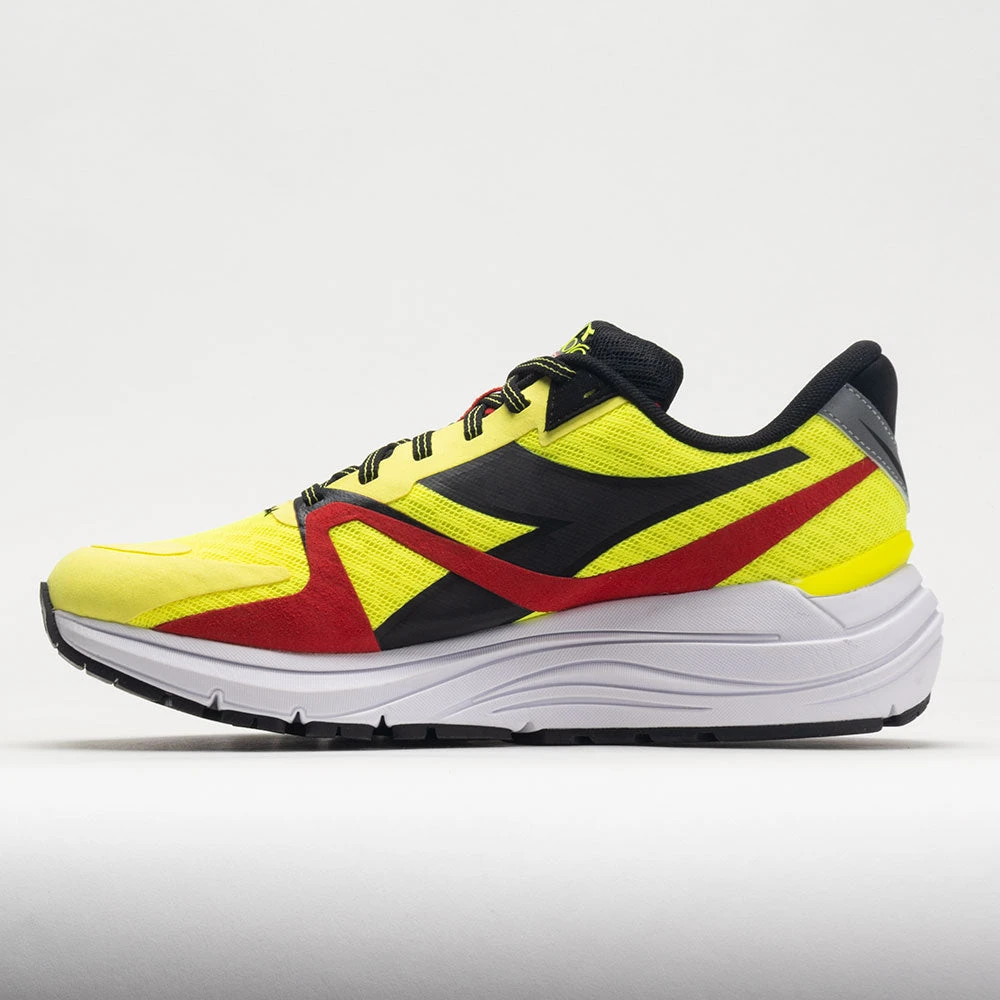 Diadora Mythos Blushield 8 Vortice Men's Yellow Fluo/Black/Fiery Red 2 Diadora Mythos Blushield 8 Vortice Men's Yellow Fluo/Black/Fiery Red - Image 2