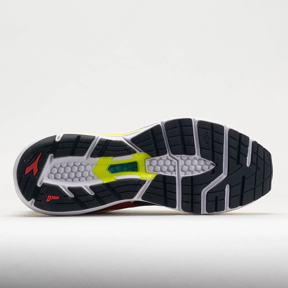 Diadora Mythos Blushield 8 Vortice Men's Yellow Fluo/Black/Fiery Red 4 Diadora Mythos Blushield 8 Vortice Men's Yellow Fluo/Black/Fiery Red - Image 4