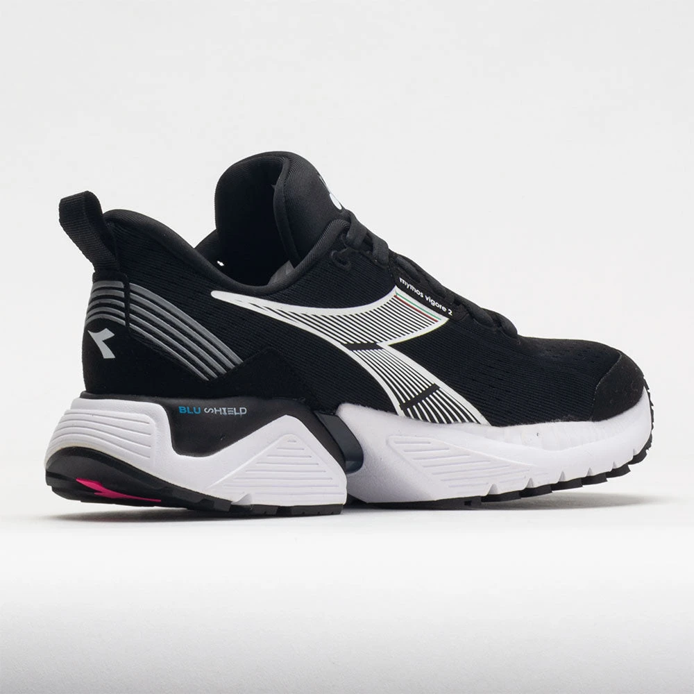 Diadora Mythos Blushield Vigore 2 Women's Black/White/Pink Fluo 6 Diadora Mythos Blushield Vigore 2 Women's Black/White/Pink Fluo - Image 6