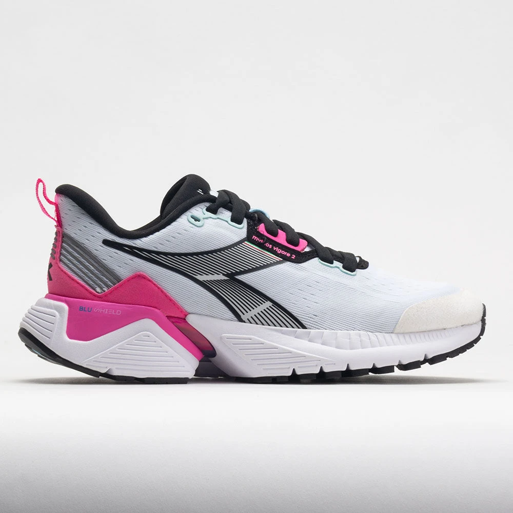 Diadora Mythos Blushield Vigore 2 Women's White/Pink Fluo/Black 1 Diadora Mythos Blushield Vigore 2 Women's White/Pink Fluo/Black