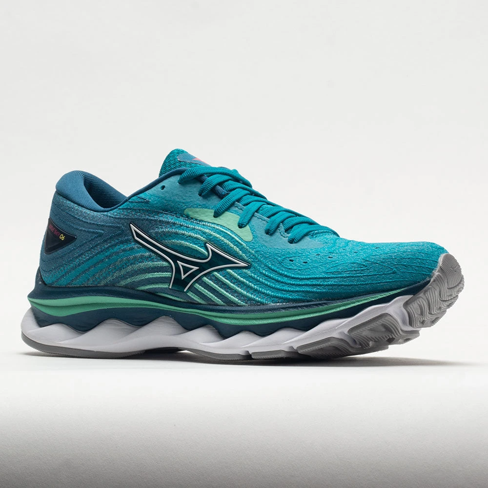 Mizuno Wave Sky 6 Women's Enamel Blue/White 5 Mizuno Wave Sky 6 Women's Enamel Blue/White - Image 5
