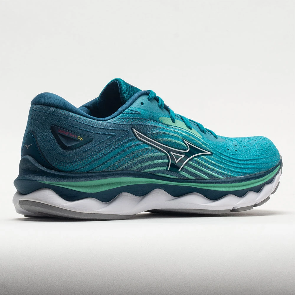 Mizuno Wave Sky 6 Women's Enamel Blue/White 6 Mizuno Wave Sky 6 Women's Enamel Blue/White - Image 6