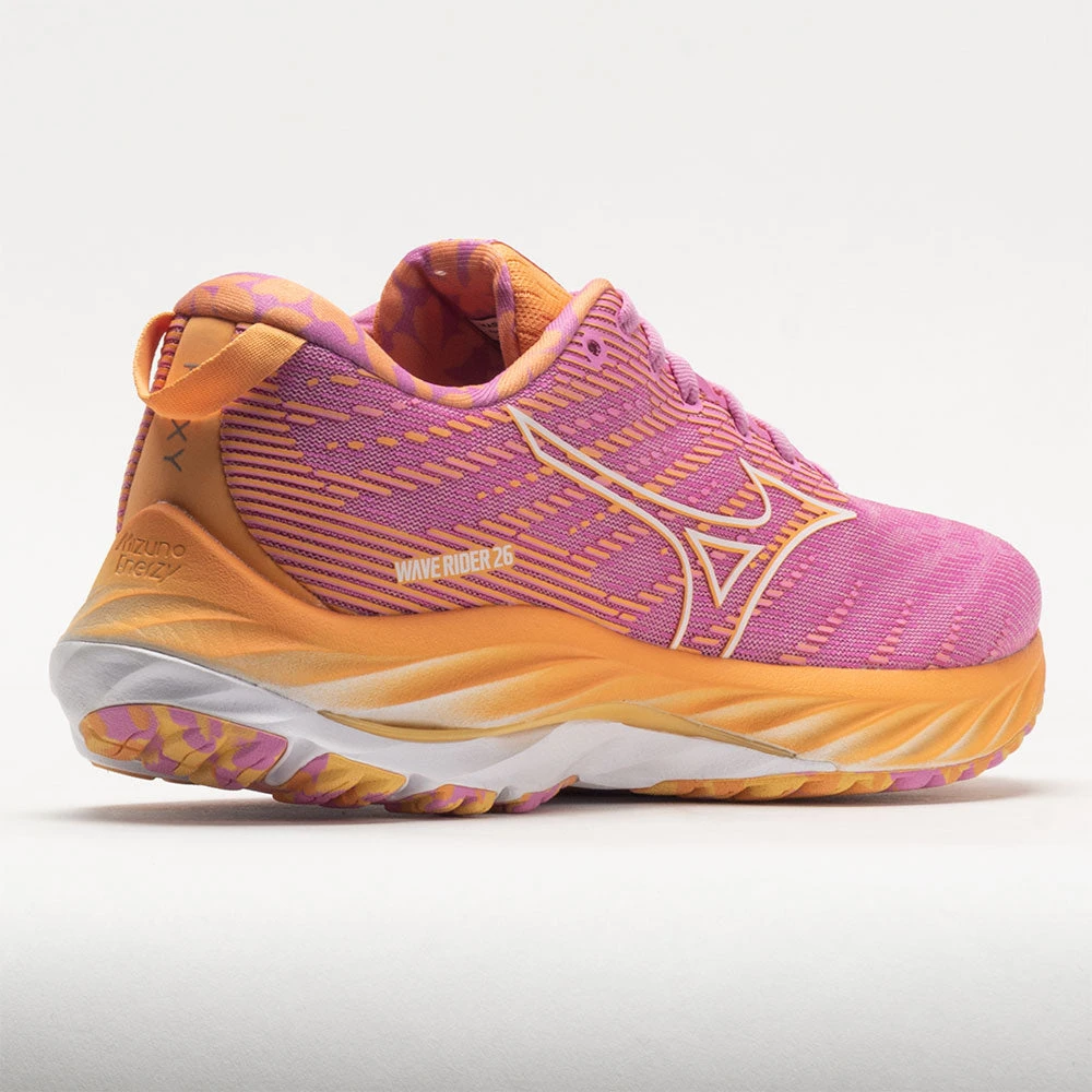 Mizuno Wave Rider 26 Roxy Women's Cyclamen/White 6 Mizuno Wave Rider 26 Roxy Women's Cyclamen/White - Image 6