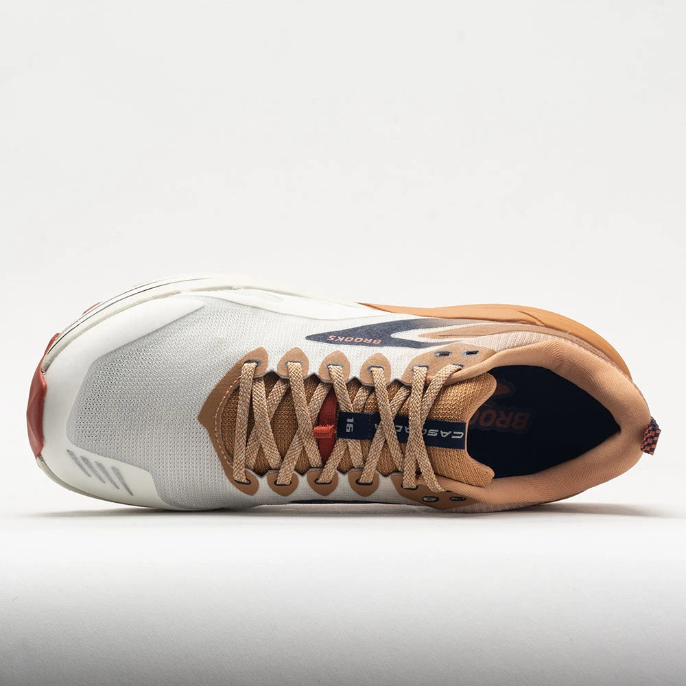 Brooks Cascadia 16 Men's White/Biscuit/Rooibos 3 Brooks Cascadia 16 Men's White/Biscuit/Rooibos - Image 3