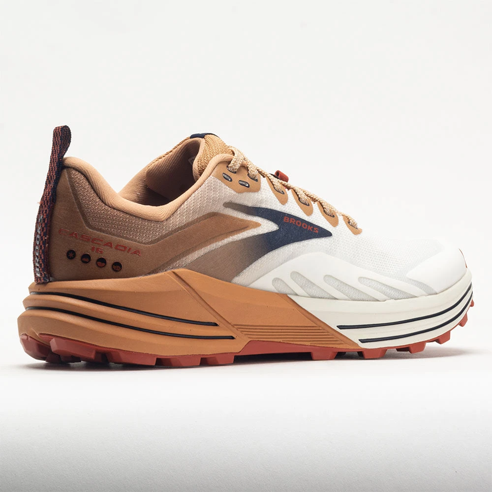 Brooks Cascadia 16 Men's White/Biscuit/Rooibos 6 Brooks Cascadia 16 Men's White/Biscuit/Rooibos - Image 6