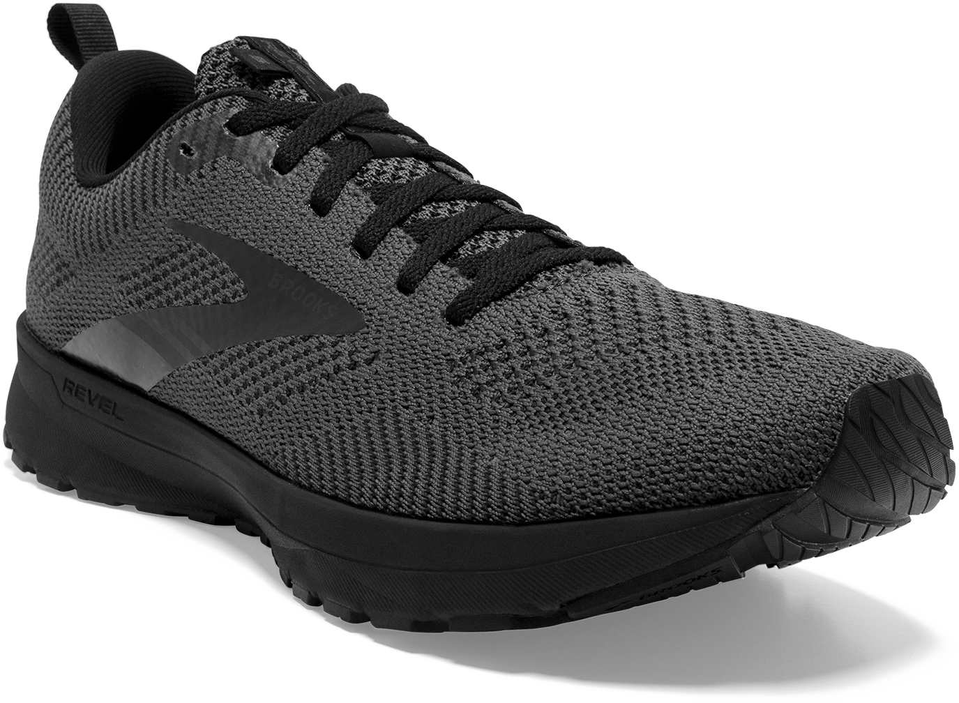 BROOKS Men's Revel 5 (038 - Black/Ebony/Black) 3 BROOKS Men's Revel 5 (038 - Black/Ebony/Black) - Image 3