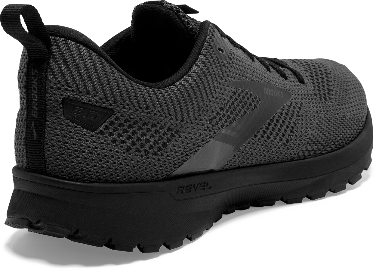 BROOKS Men's Revel 5 (038 - Black/Ebony/Black) 4 BROOKS Men's Revel 5 (038 - Black/Ebony/Black) - Image 4