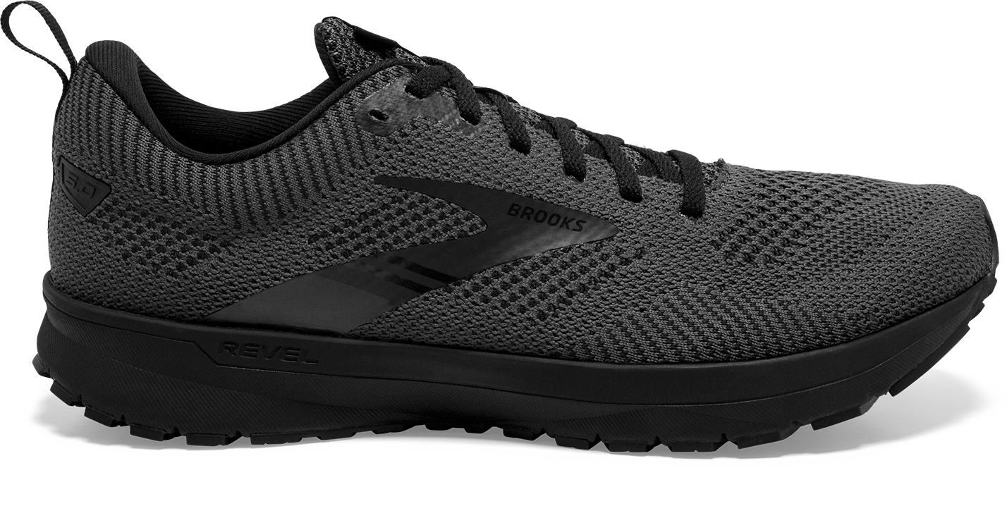 BROOKS Men's Revel 5 (038 - Black/Ebony/Black) 1 BROOKS Men's Revel 5 (038 - Black/Ebony/Black)