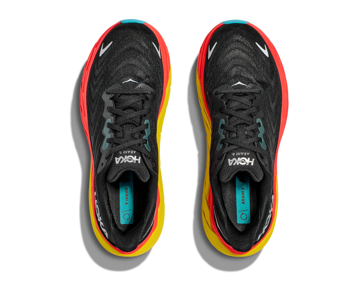 Hoka Men's Arahi 6 (BFLM - Black/Flame) 8 Hoka Men's Arahi 6 (BFLM - Black/Flame) - Image 8