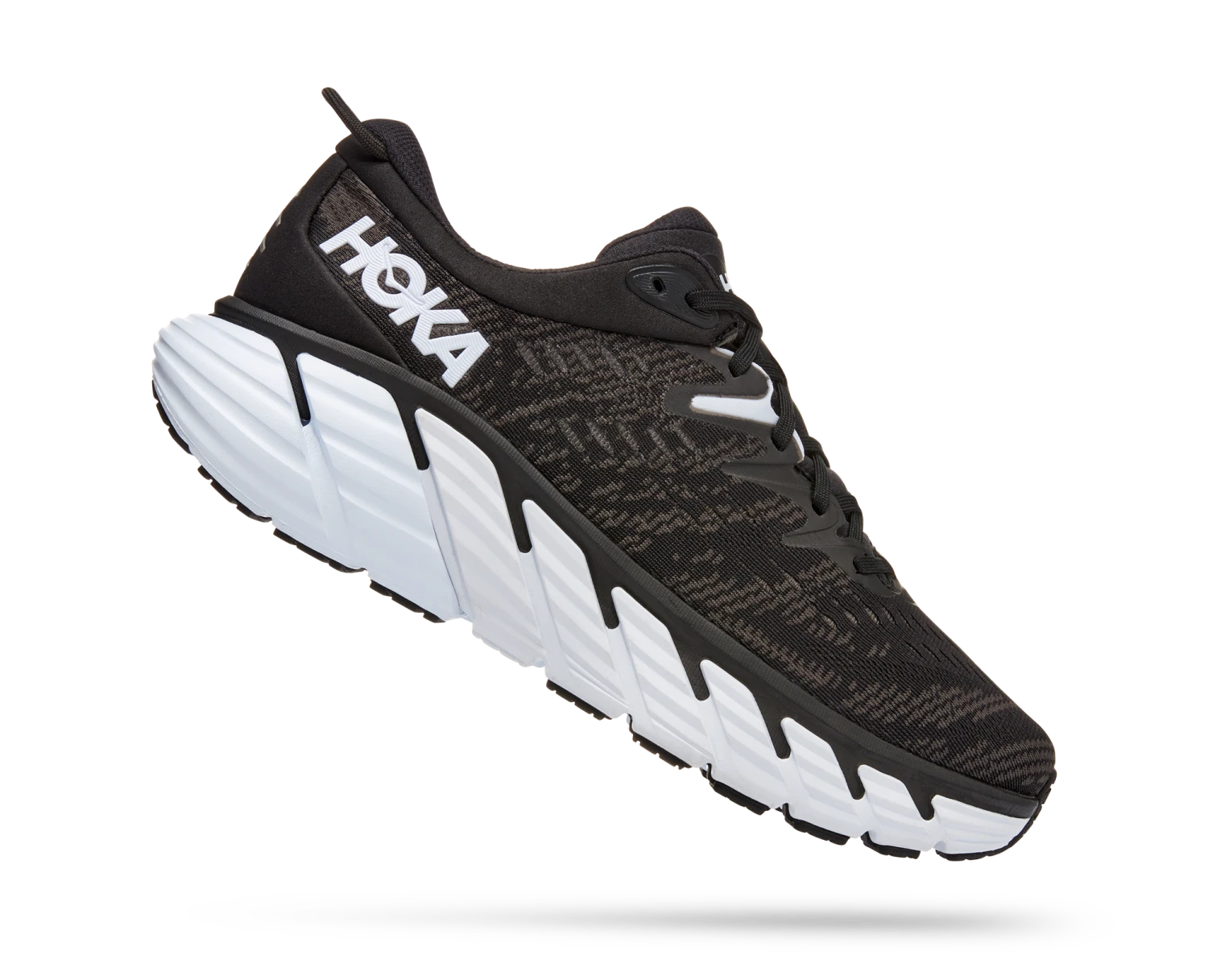 Hoka Men's Gaviota 4 (BWHT - Black/White) 2 Hoka Men's Gaviota 4 (BWHT - Black/White) - Image 2