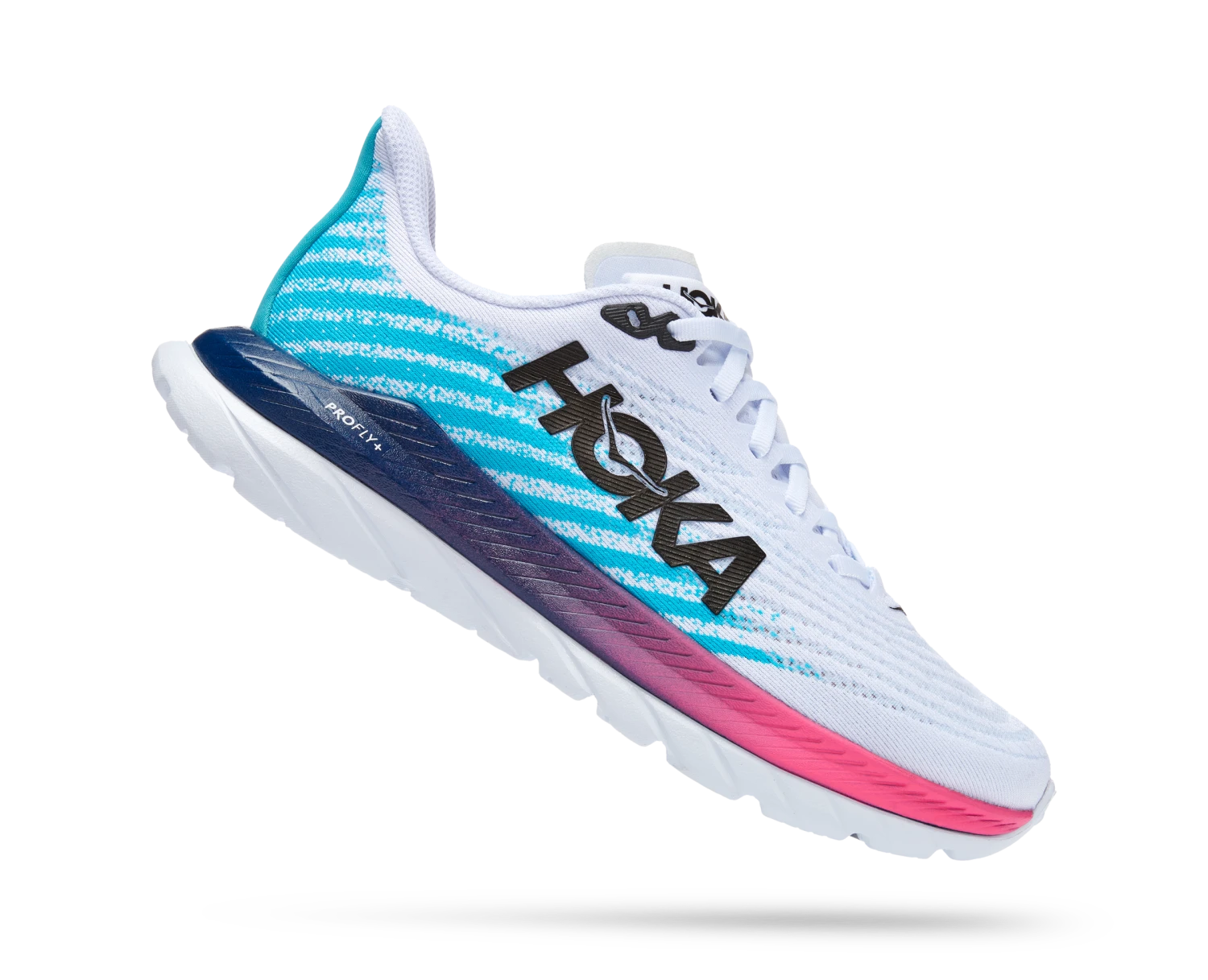 Hoka Men's Mach 5 (WSBB - White/Scuba Blue) 2 Hoka Men's Mach 5 (WSBB - White/Scuba Blue) - Image 2