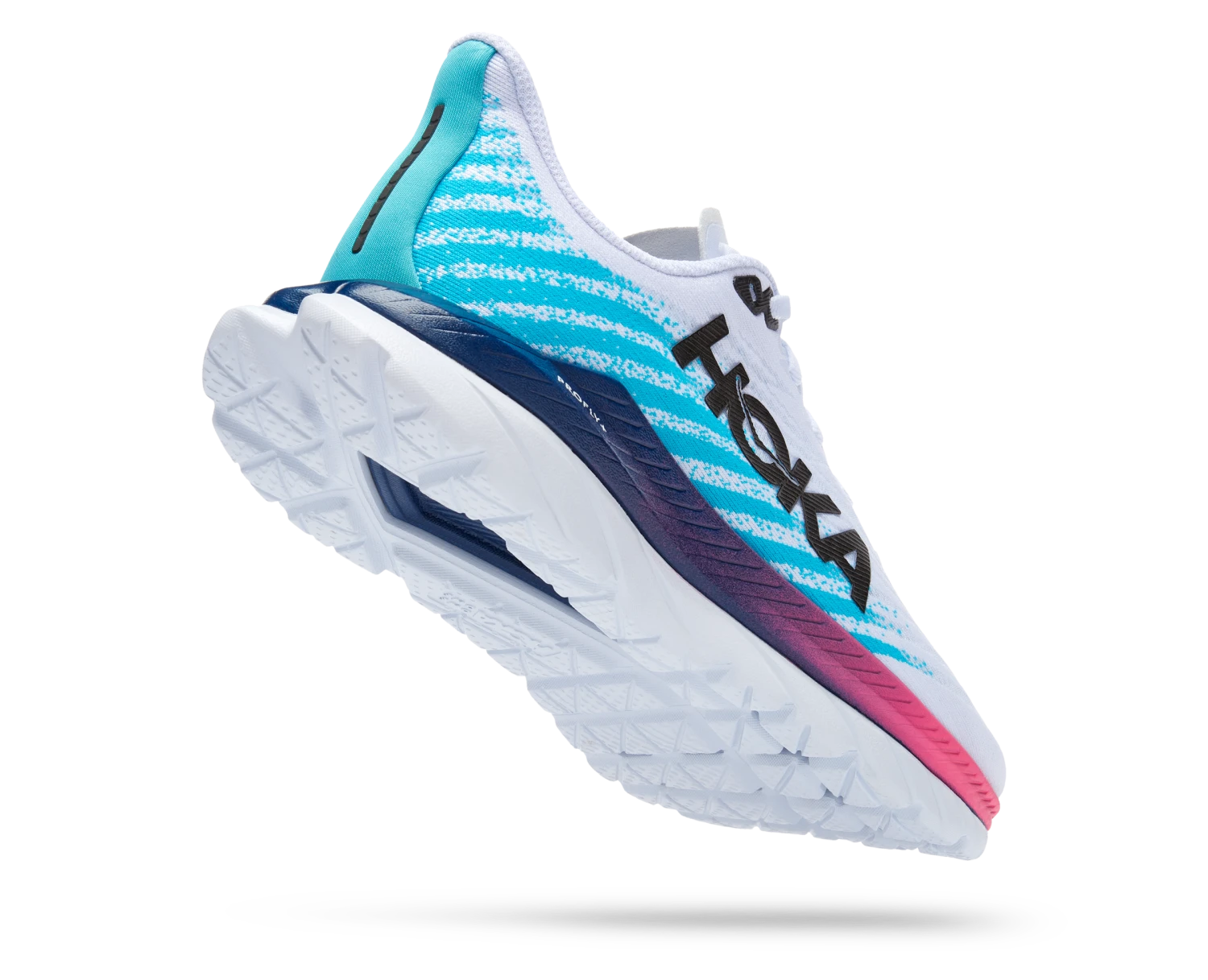 Hoka Men's Mach 5 (WSBB - White/Scuba Blue) 3 Hoka Men's Mach 5 (WSBB - White/Scuba Blue) - Image 3