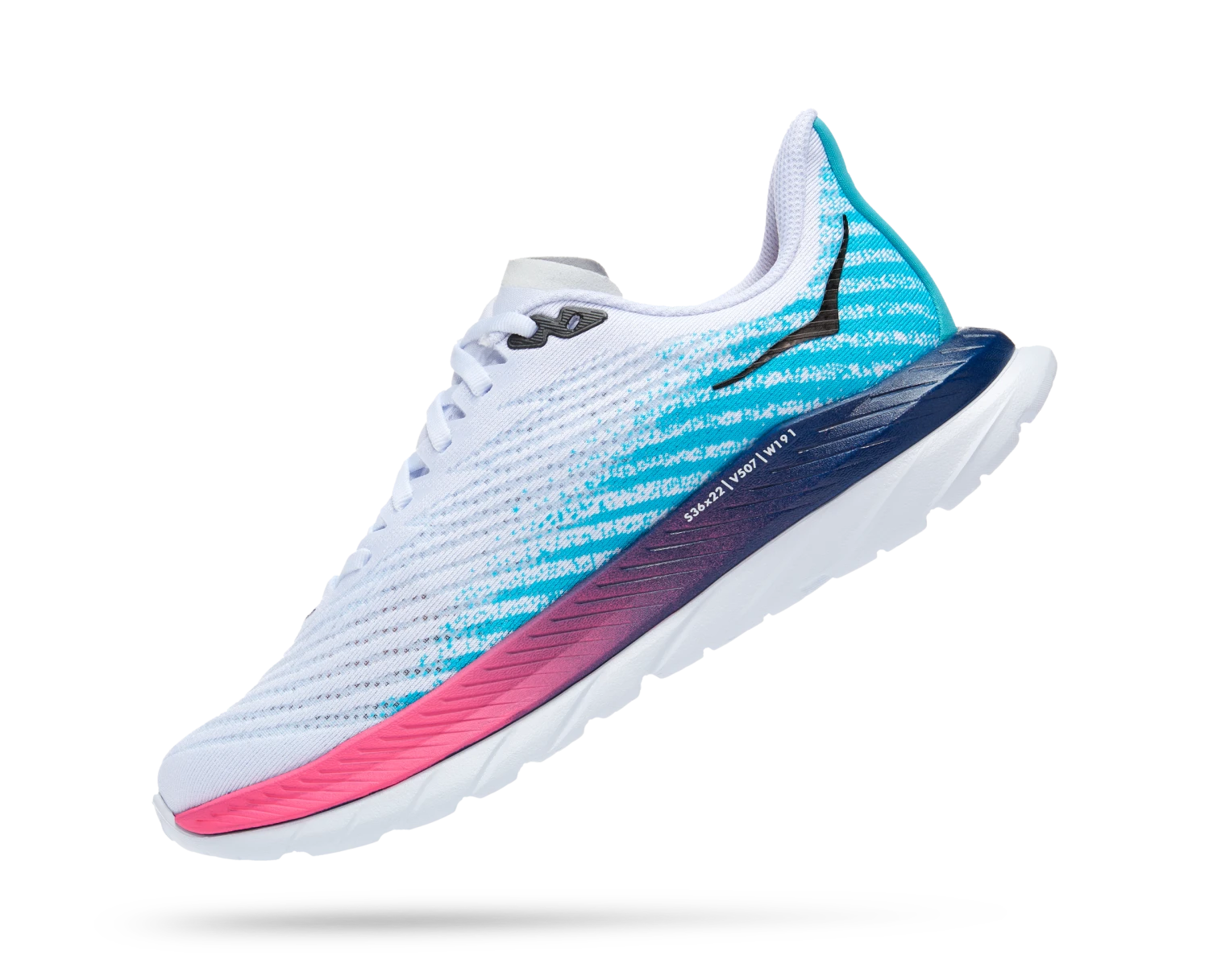 Hoka Men's Mach 5 (WSBB - White/Scuba Blue) 4 Hoka Men's Mach 5 (WSBB - White/Scuba Blue) - Image 4