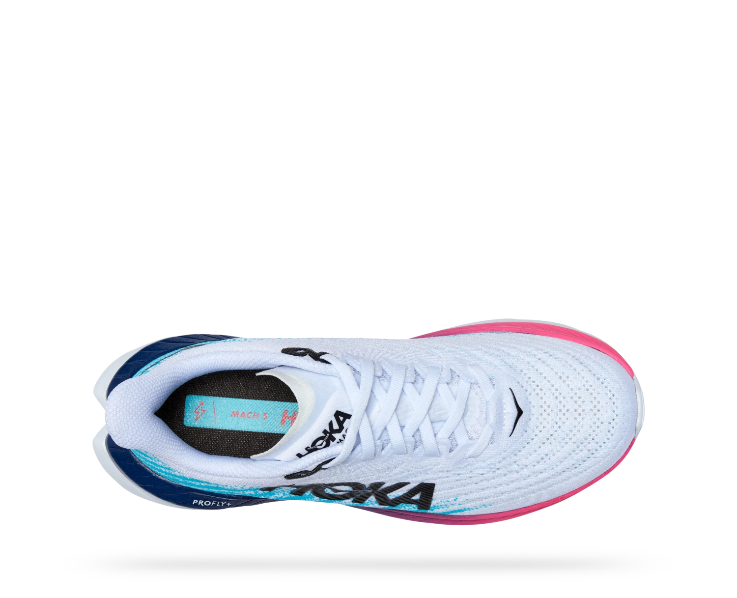 Hoka Men's Mach 5 (WSBB - White/Scuba Blue) 5 Hoka Men's Mach 5 (WSBB - White/Scuba Blue) - Image 5
