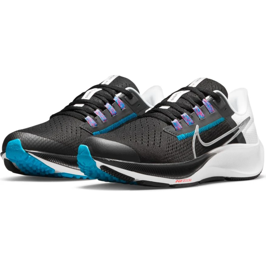 Nike Big Kid's Zoom Pegasus 38 (015 - Particle Grey/White/Midnight Navy) 3 Nike Big Kid's Zoom Pegasus 38 (015 - Particle Grey/White/Midnight Navy) - Image 3