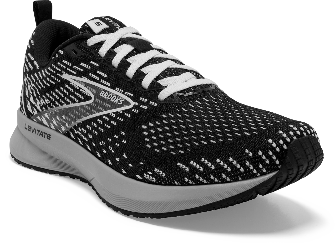 BROOKS Women's Levitate 5 (090 - Black/Grey/White) 3 BROOKS Women's Levitate 5 (090 - Black/Grey/White) - Image 3