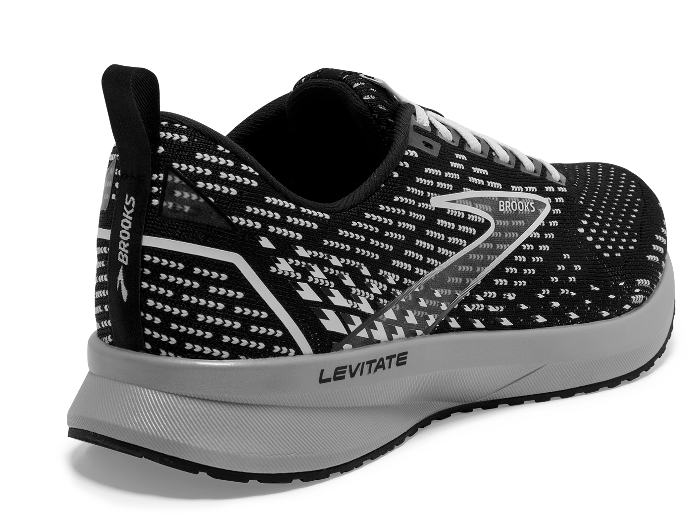 BROOKS Women's Levitate 5 (090 - Black/Grey/White) 4 BROOKS Women's Levitate 5 (090 - Black/Grey/White) - Image 4