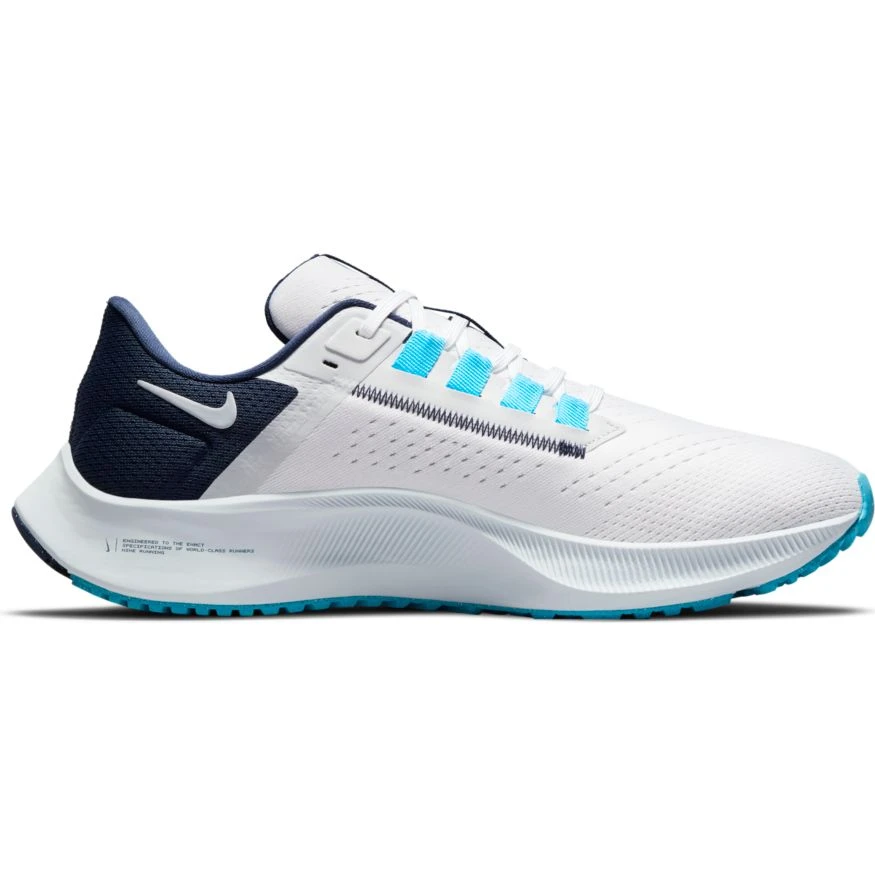 Nike Men's Zoom Pegasus 38 (101 - White/Wolf Grey/Pure Platinum) 2 Nike Men's Zoom Pegasus 38 (101 - White/Wolf Grey/Pure Platinum) - Image 2