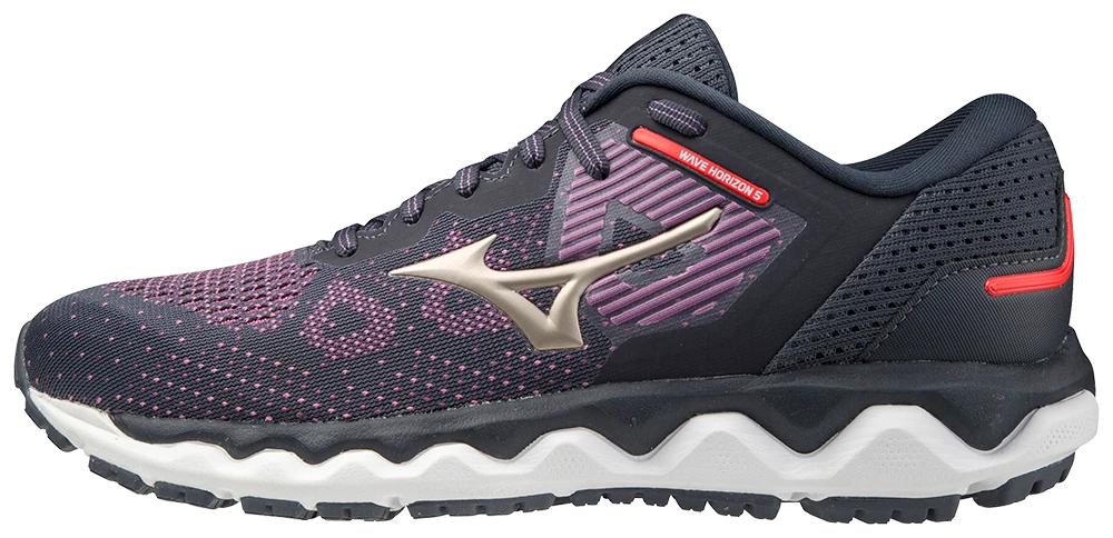 Mizuno Women's Wave Horizon 5 (6C7A - Pop Violet/Platinum Gold) 1 Mizuno Women's Wave Horizon 5 (6C7A - Pop Violet/Platinum Gold)