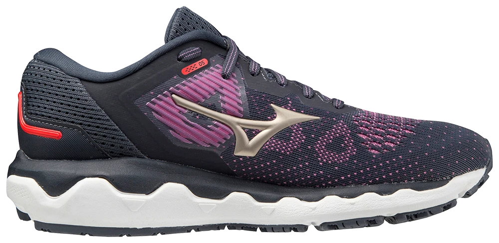Mizuno Women's Wave Horizon 5 (6C7A - Pop Violet/Platinum Gold) 2 Mizuno Women's Wave Horizon 5 (6C7A - Pop Violet/Platinum Gold) - Image 2