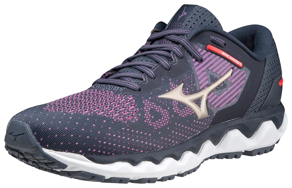 Mizuno Women's Wave Horizon 5 (6C7A - Pop Violet/Platinum Gold) 3 Mizuno Women's Wave Horizon 5 (6C7A - Pop Violet/Platinum Gold) - Image 3