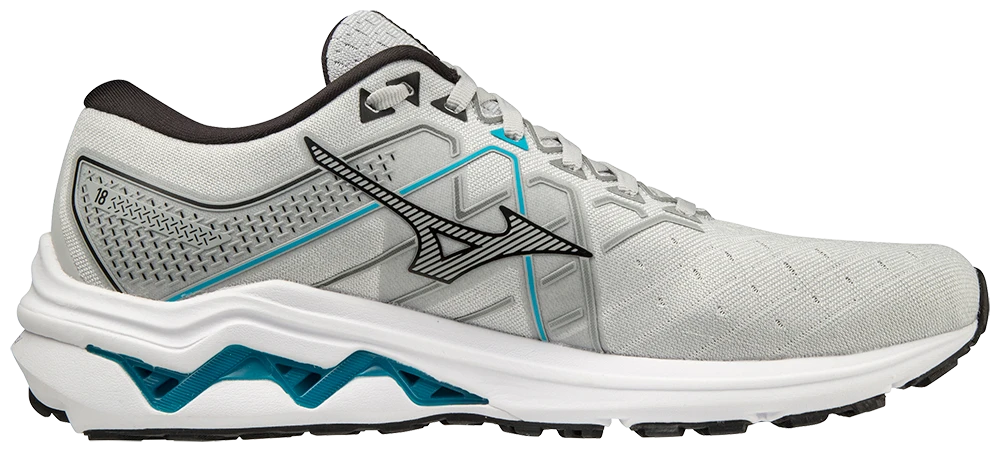 Mizuno Men's Wave Inspire 18 (0A90 - Nimbus Cloud/Black) 2 Mizuno Men's Wave Inspire 18 (0A90 - Nimbus Cloud/Black) - Image 2