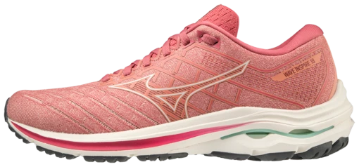 Mizuno Women's Wave Inspire 18 (1U0D - Rosette/Snow White)