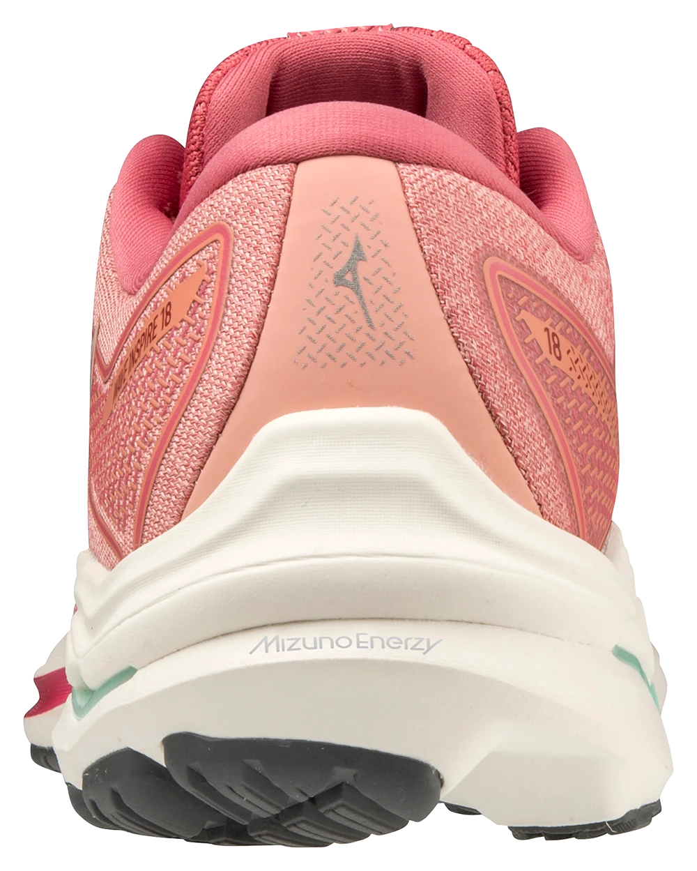 Mizuno Women's Wave Inspire 18 (1U0D - Rosette/Snow White) 5 Mizuno Women's Wave Inspire 18 (1U0D - Rosette/Snow White) - Image 5
