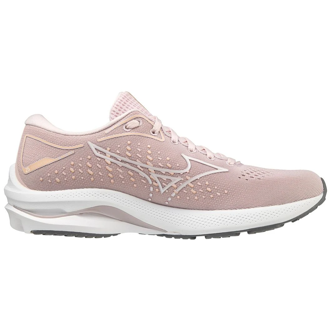 Mizuno Women’s Wave Rider 25 (6K00 - Pale Lilac-White) 2 Mizuno Women’s Wave Rider 25 (6K00 - Pale Lilac-White) - Image 2